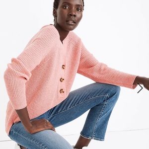 NWT Madewell Ribbed Lyle Henley Sweater
